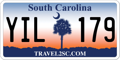 SC license plate YIL179