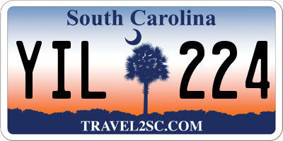 SC license plate YIL224