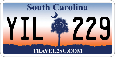 SC license plate YIL229