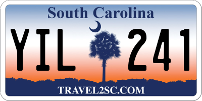 SC license plate YIL241