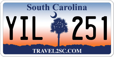 SC license plate YIL251