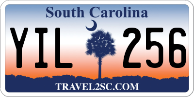 SC license plate YIL256