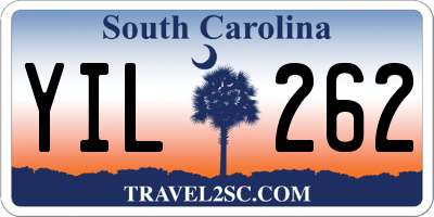 SC license plate YIL262