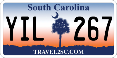 SC license plate YIL267