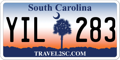 SC license plate YIL283