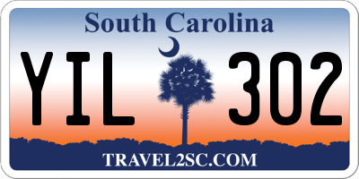 SC license plate YIL302