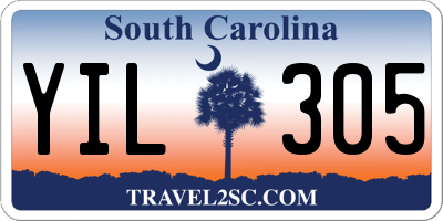 SC license plate YIL305