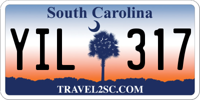 SC license plate YIL317