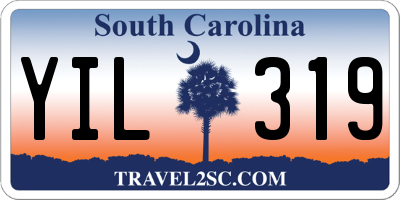 SC license plate YIL319