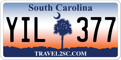SC license plate YIL377