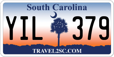 SC license plate YIL379