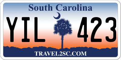 SC license plate YIL423