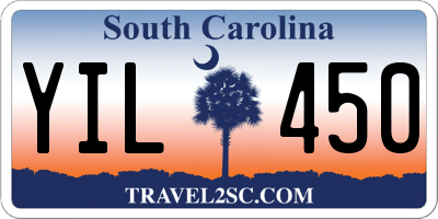 SC license plate YIL450