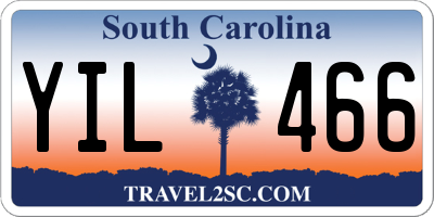 SC license plate YIL466