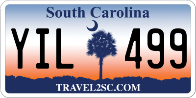 SC license plate YIL499