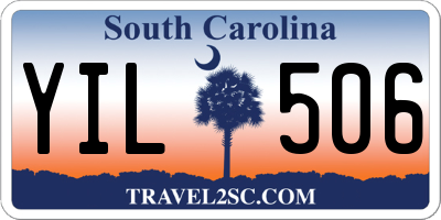 SC license plate YIL506