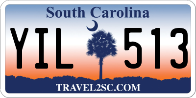 SC license plate YIL513