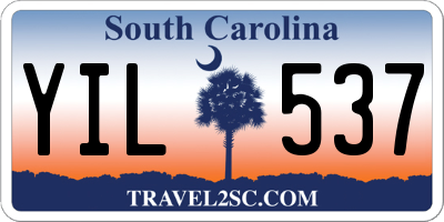 SC license plate YIL537
