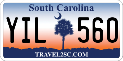 SC license plate YIL560