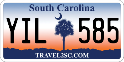 SC license plate YIL585