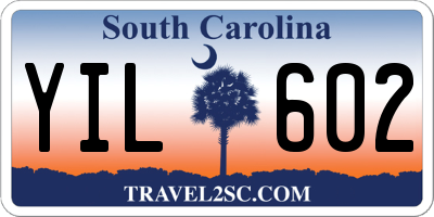SC license plate YIL602