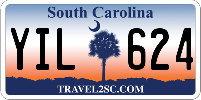 SC license plate YIL624