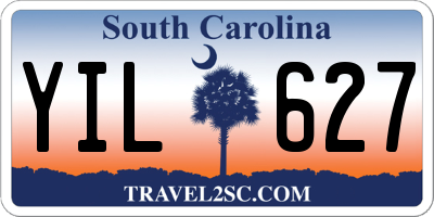 SC license plate YIL627