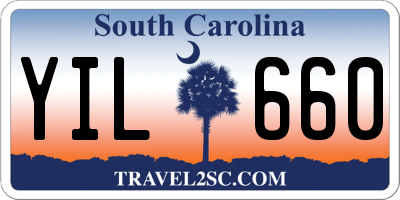 SC license plate YIL660