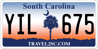 SC license plate YIL675
