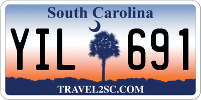 SC license plate YIL691