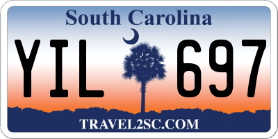 SC license plate YIL697
