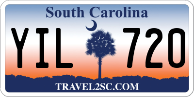 SC license plate YIL720