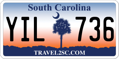 SC license plate YIL736