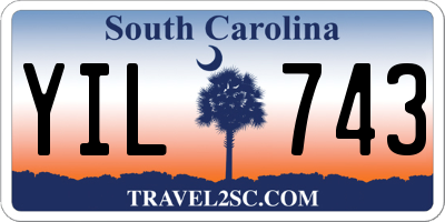 SC license plate YIL743
