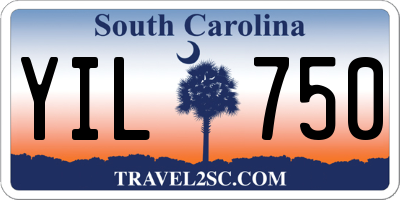 SC license plate YIL750
