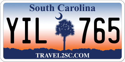 SC license plate YIL765