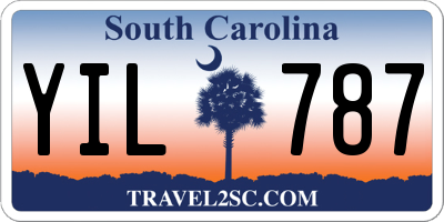 SC license plate YIL787