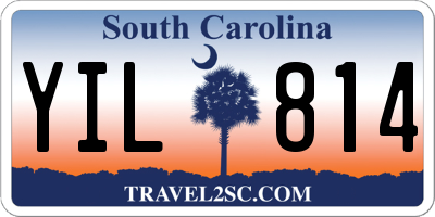 SC license plate YIL814