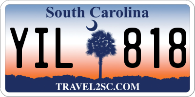 SC license plate YIL818
