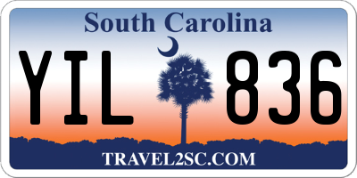SC license plate YIL836