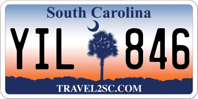 SC license plate YIL846