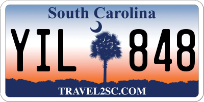 SC license plate YIL848