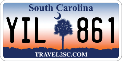 SC license plate YIL861