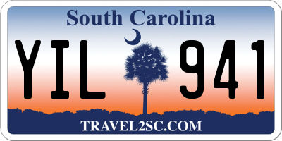 SC license plate YIL941