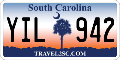 SC license plate YIL942