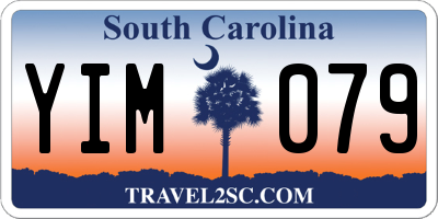 SC license plate YIM079