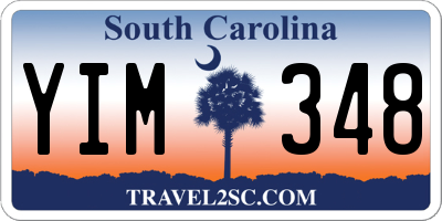SC license plate YIM348