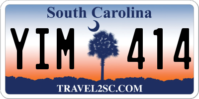 SC license plate YIM414