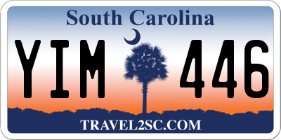 SC license plate YIM446