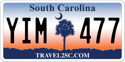 SC license plate YIM477